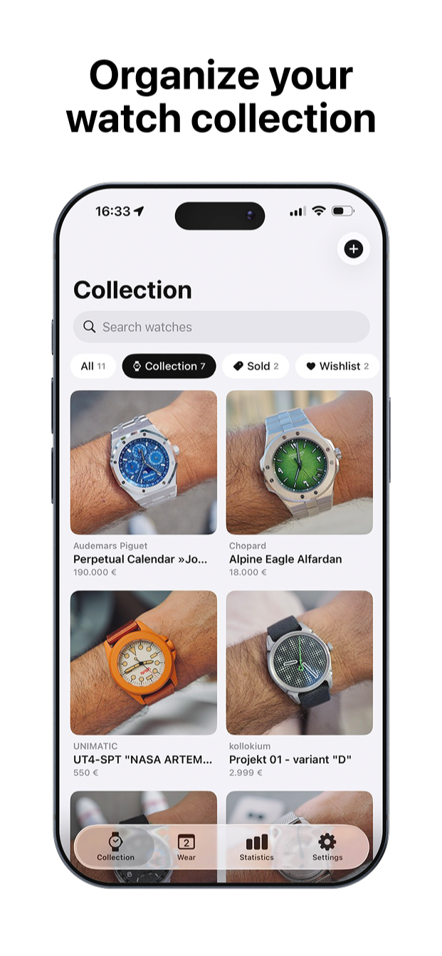 Watch Collection App